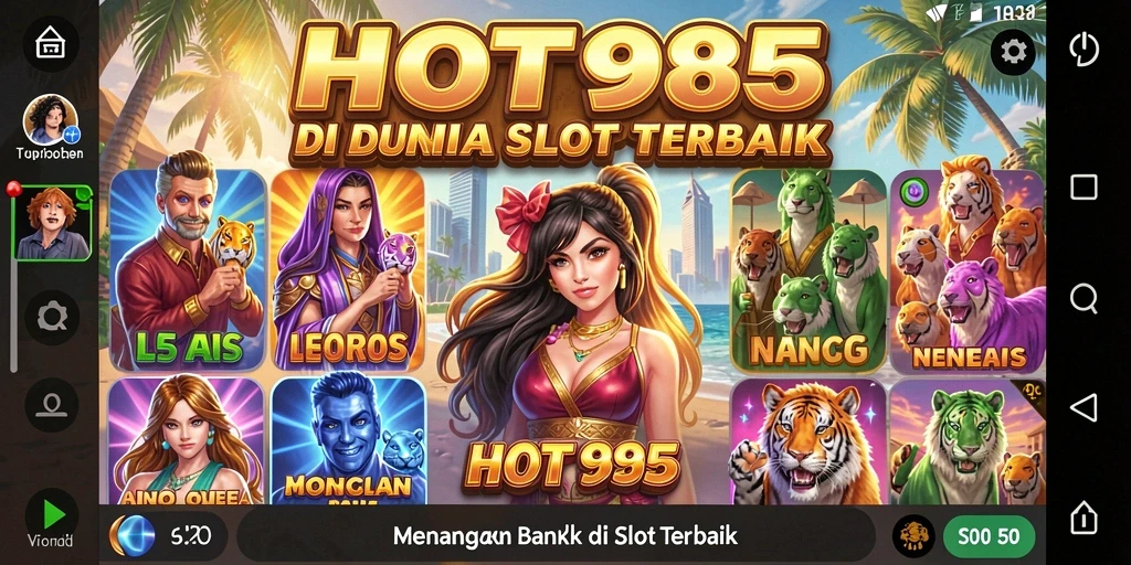 Tampilan gameplay seru dalam permainan slot HOT985 yang menggembirakan.