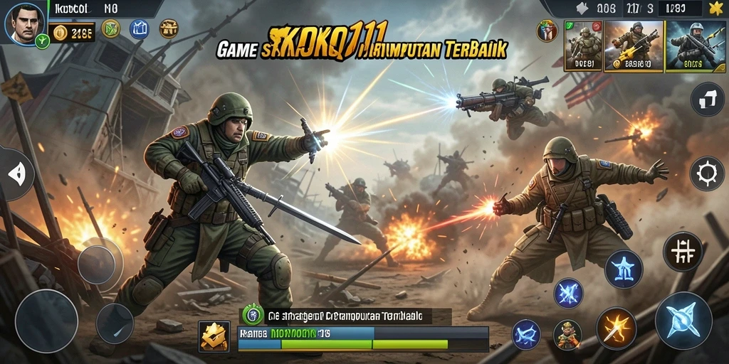 Tampilan gameplay KOKO11 yang menegangkan dan strategis.