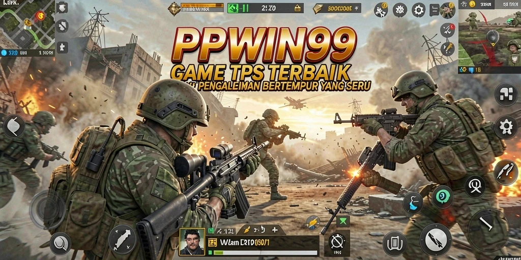 Tampilan gameplay seru dalam PPWIN99 saat bertempur dengan musuh.
