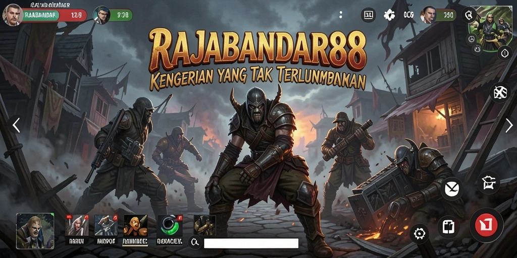 Tampilan gameplay menegangkan dari RAJABANDAR88, menjangkau kegelapan yang mencekam.