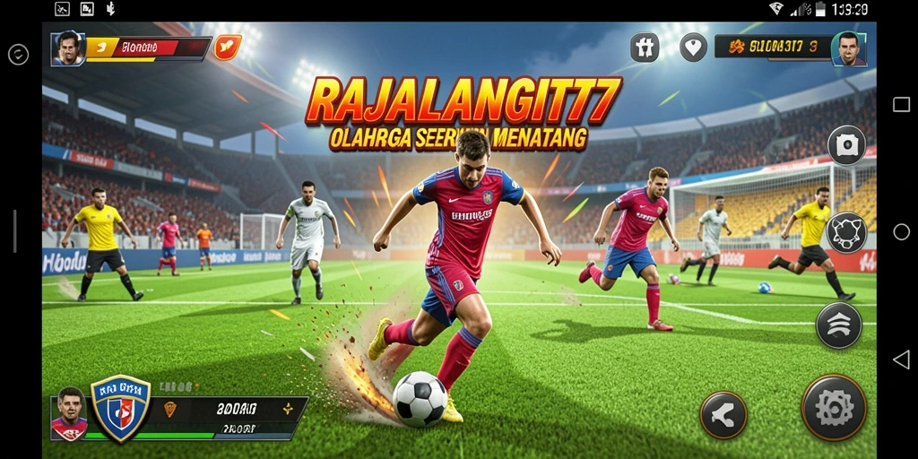 Screenshot gameplay RAJALANGIT77 menampilkan pertandingan seru antar pemain.