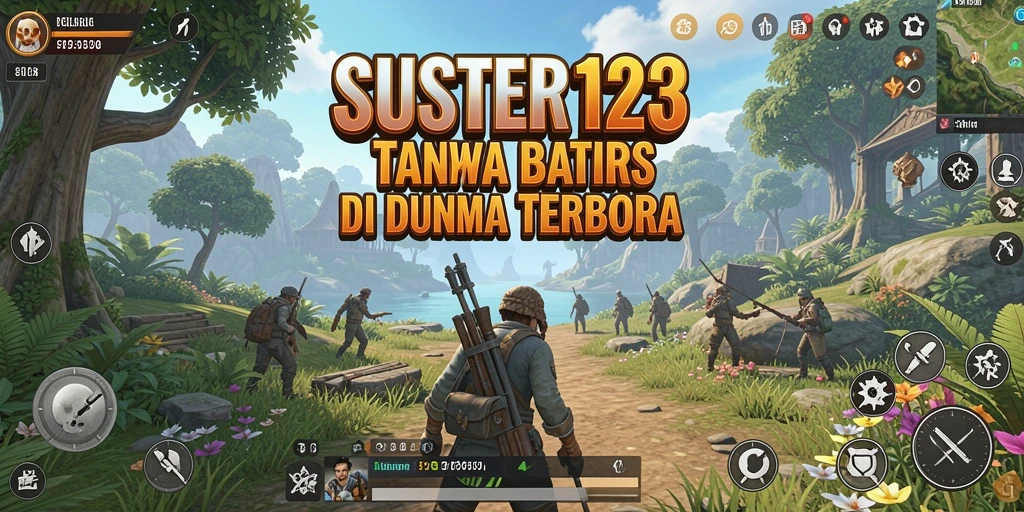 Screenshot SUSTER123 menampilkan petualangan seru di dunia terbuka.